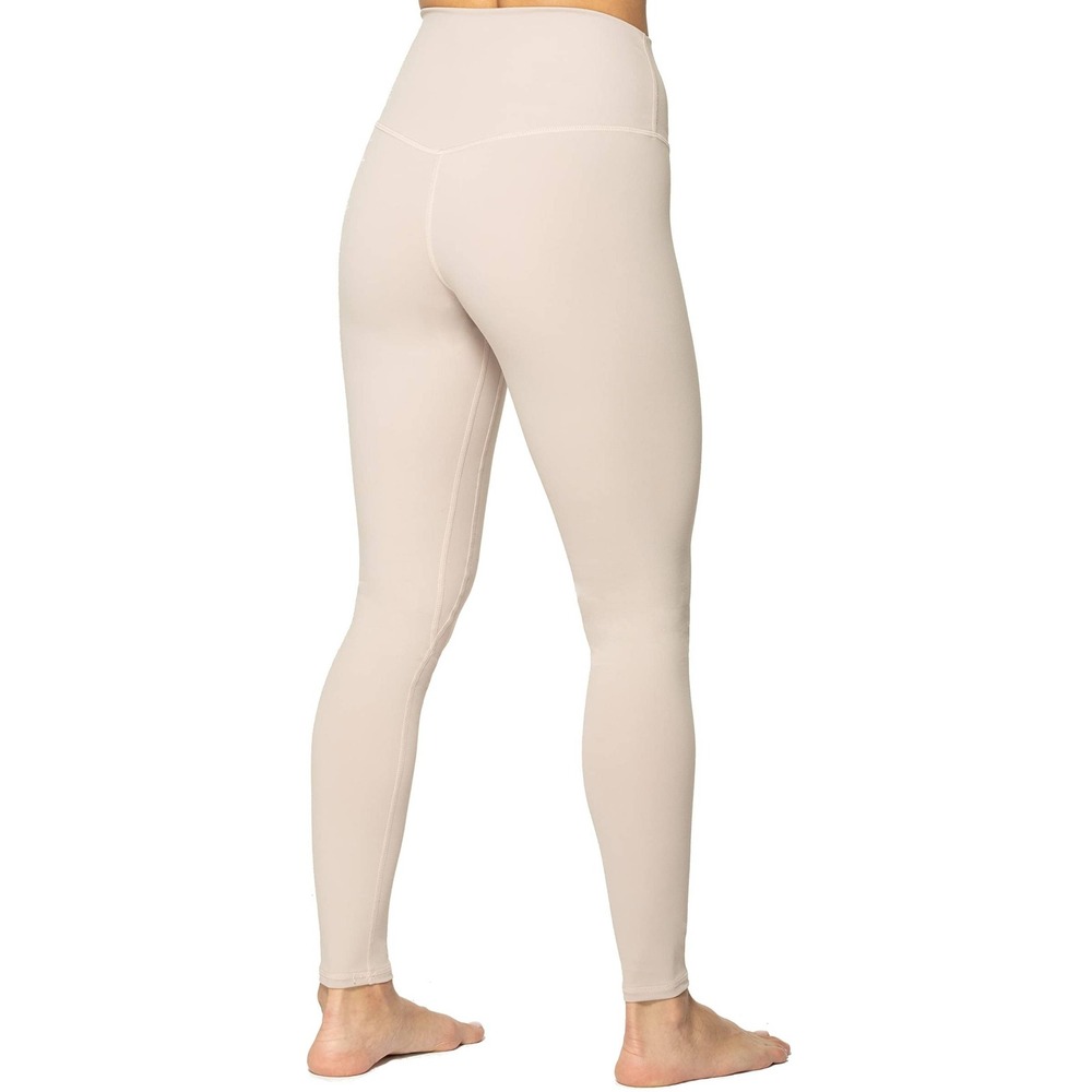 Sunzel‎ Womens High Waisted Yoga Leggings Tan Beige Size Medium Workout Pants